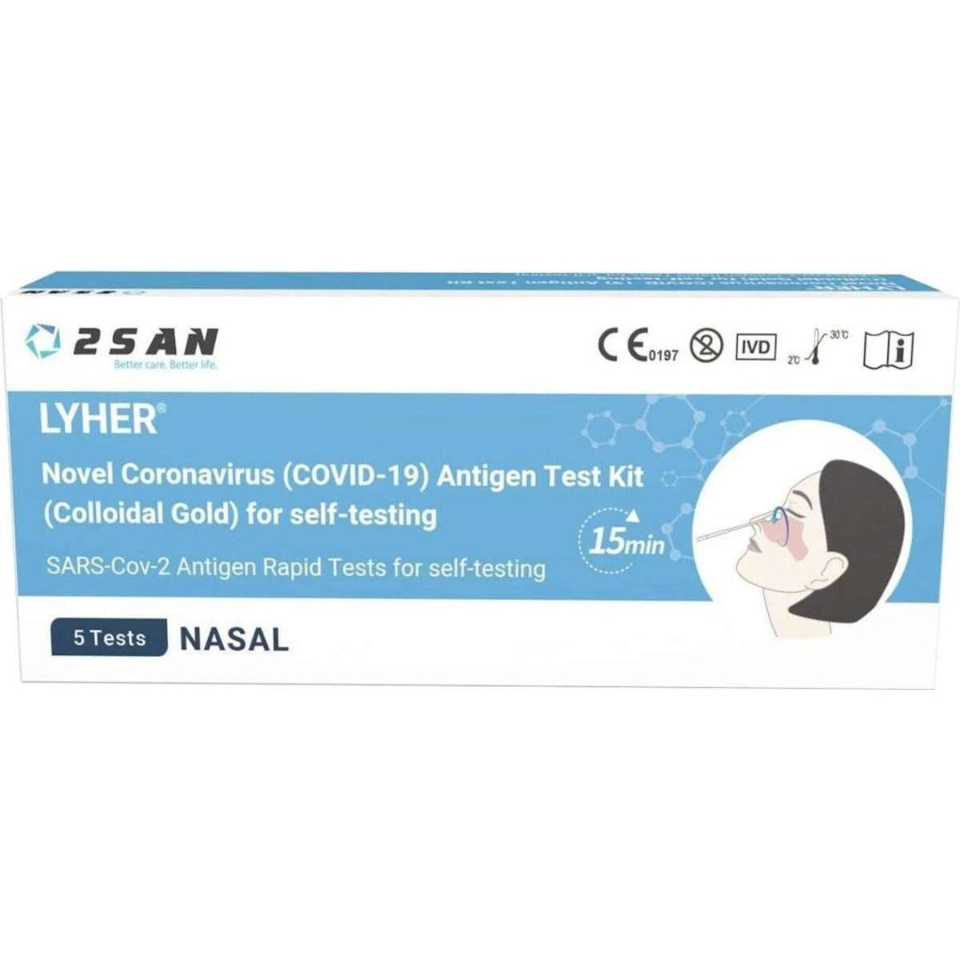 2SAN covid antigen test kit 5 pk