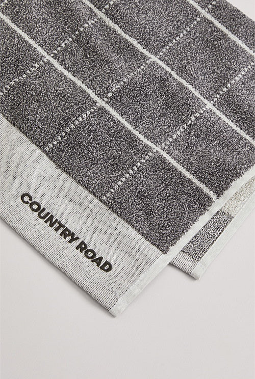 CR Kiko Australian Cotton Hand Towel / Charcoal Marle