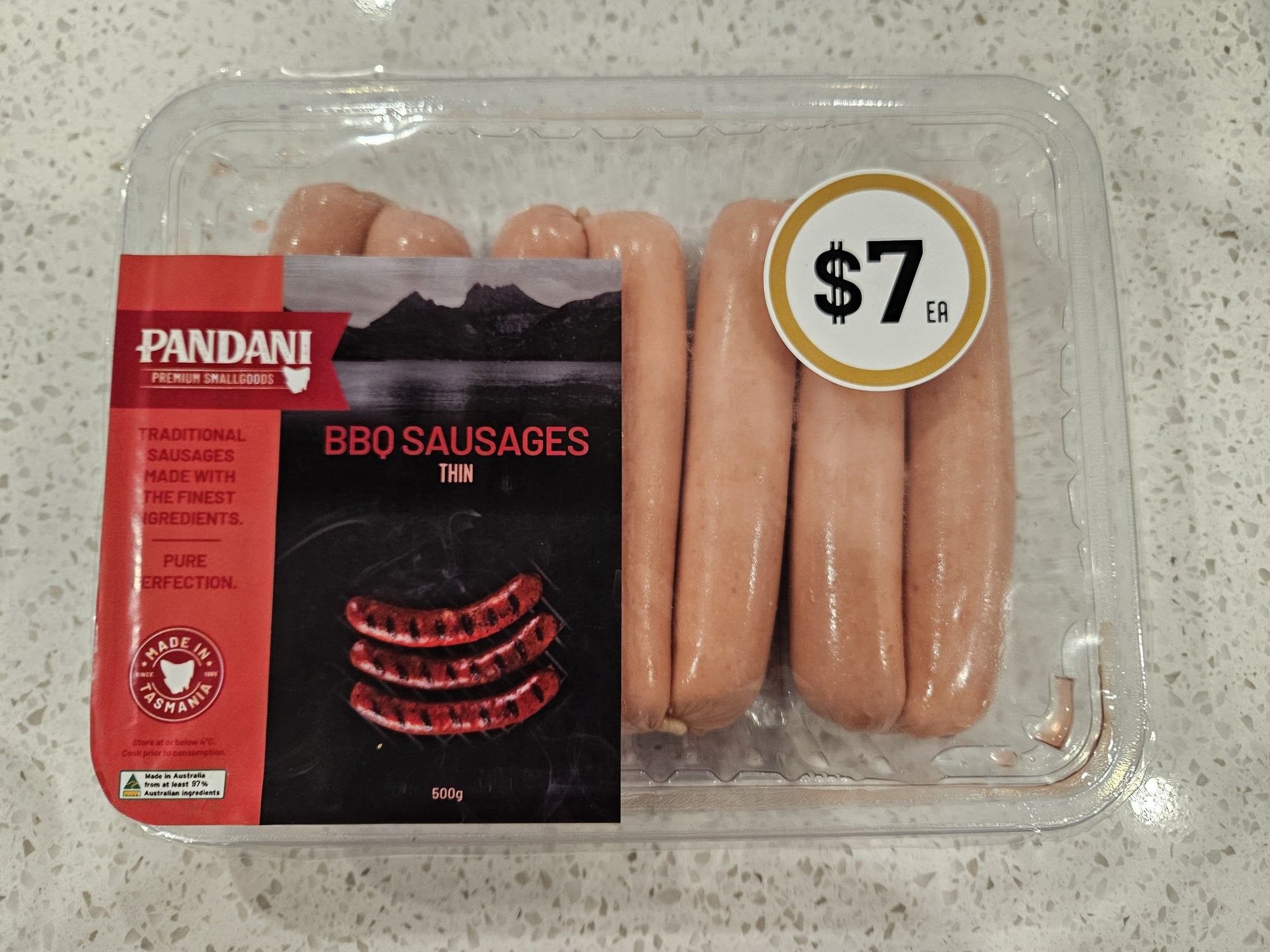 Pandani Thin Beef Sausages 500g