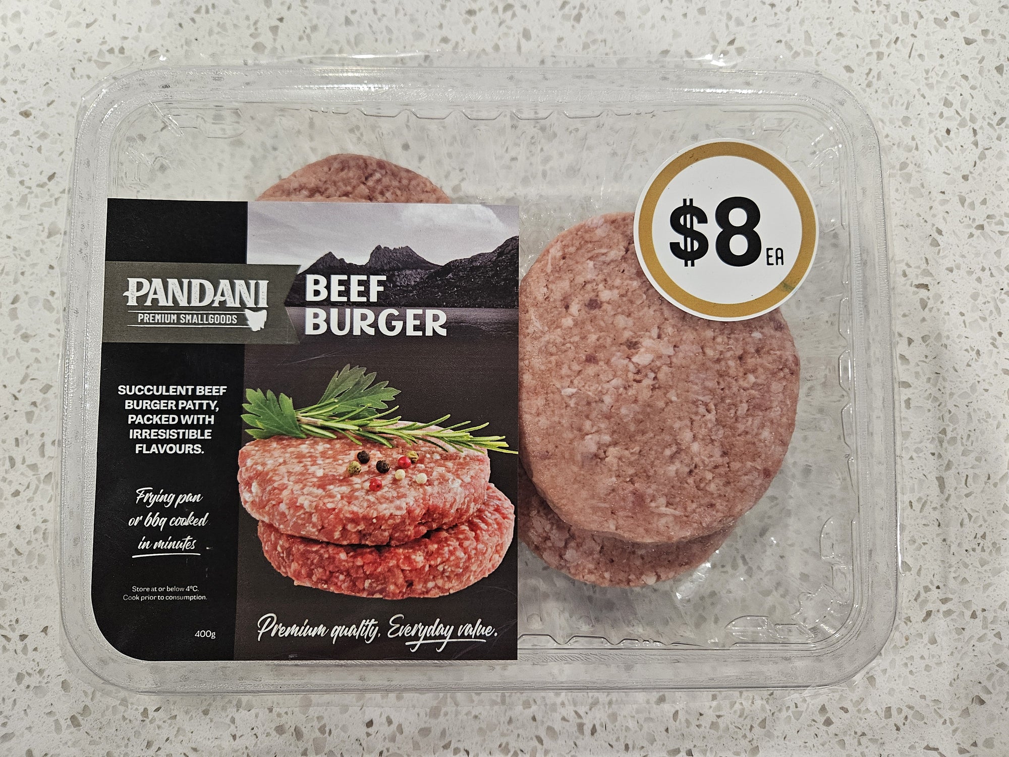 Pandani Beef Burger 400g