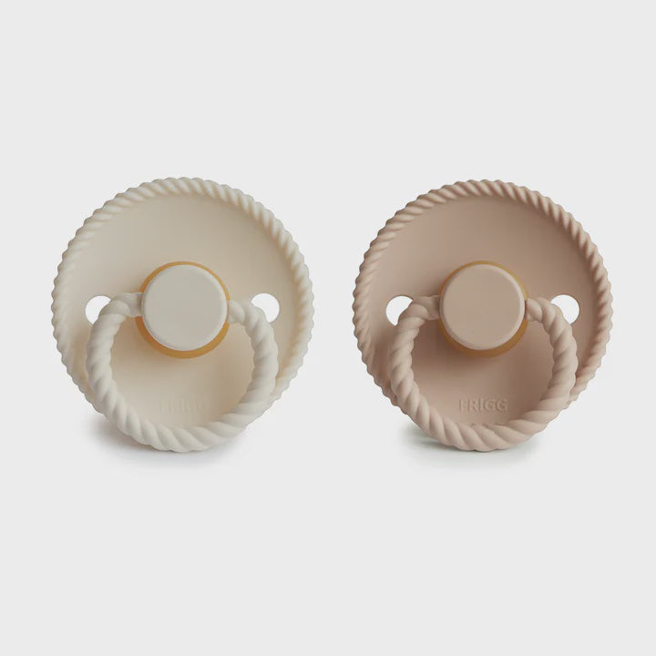 Rope Pacifier Cream / Croissant | Size 1