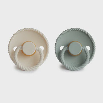 Rope Pacifier Cream / Sage | Size 1