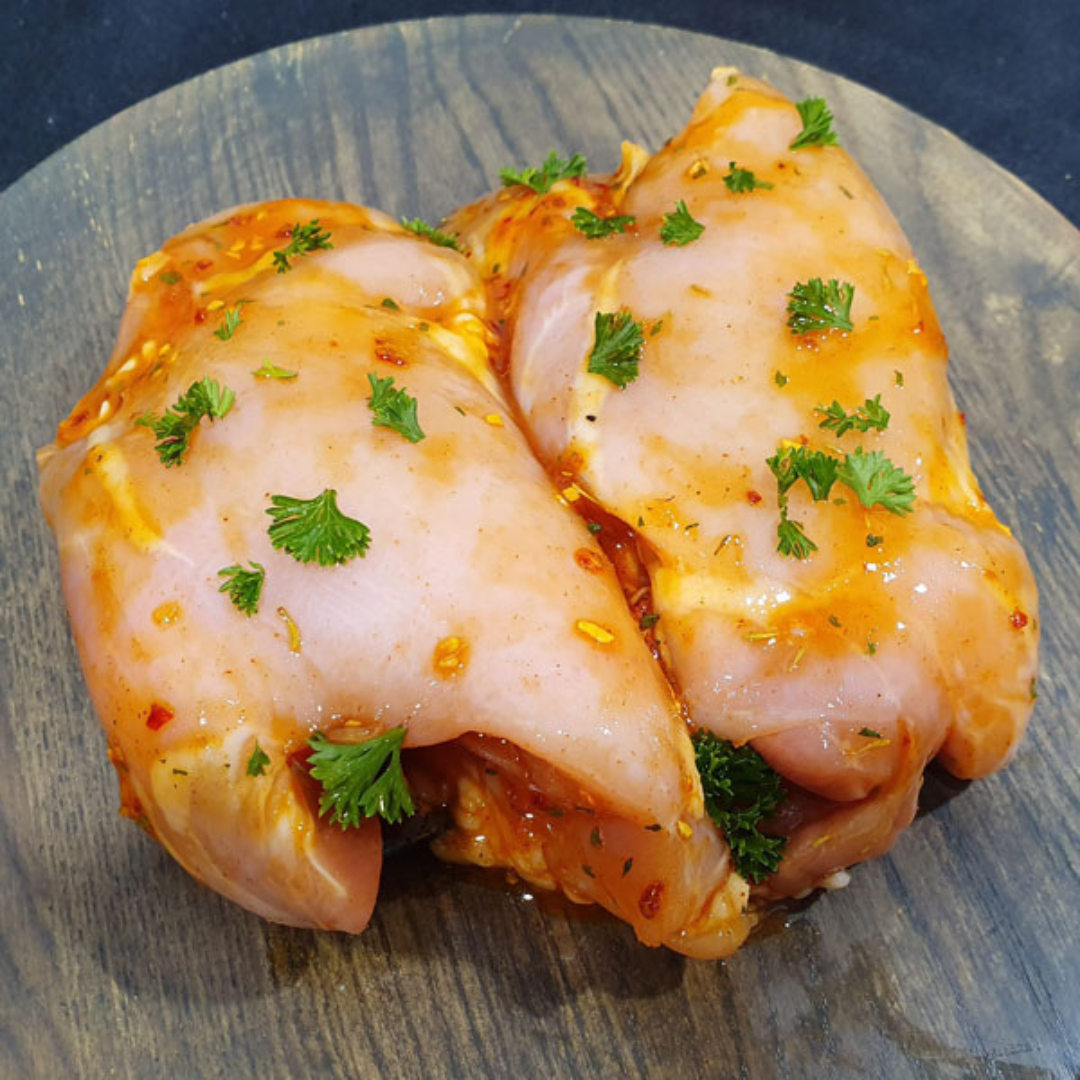 Seasoned Chicken Thigh Fillet - Avg 1kg