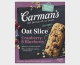 Carmans Cranberry & Blueberry Oat Slice 5pk 175g