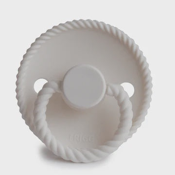 Frigg Rope Natural Rubber Pacifier (Silver Grey) | Size 1