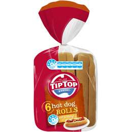 Tip Top Hot Dog Rolls 6 Pack