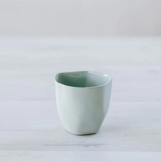 Flax Tea Cup - 5.5cm / Duck Egg