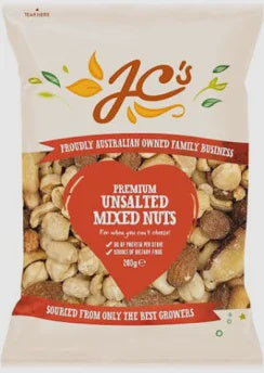 J.C's Mixed Nuts Unsalted 200g