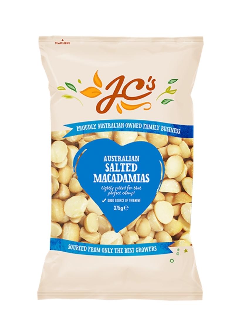 J.C's Australian Salted Macadamias 100g