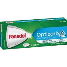 Panadol Paracetamol Optizorb Caplets 16pk