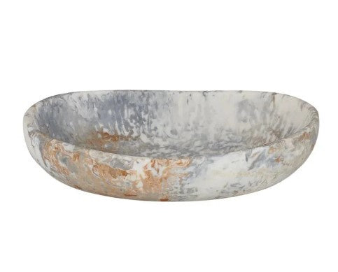 Hadley Resin Bowl 14.5x19.5x5cm / Steel