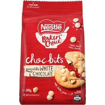 Nestle White Choc Bits 200g