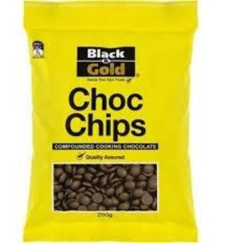 Black & Gold Chocolate Chips 250g