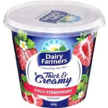 Dairy Farmers Thick & Creamy Strawberry Yoghurt 600g