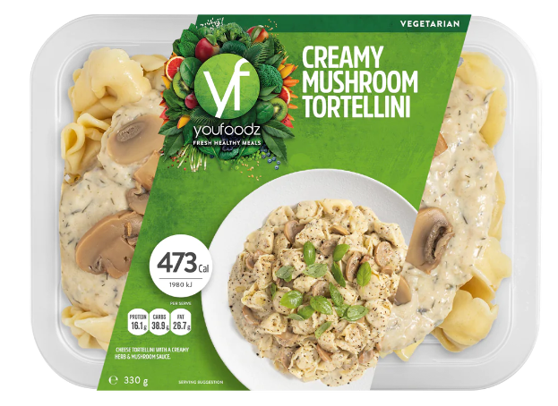 Cheese Tortellini with Creamy Mushroom Sauce 330g