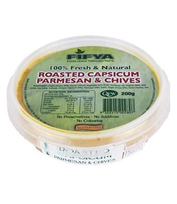 Fifya Roasted Capsicum Parmesan & Chive 200g