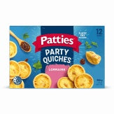 Patties Lorraine Quiche Party 12pk 550g