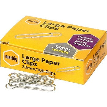 Marbig Paper Clip 100pk