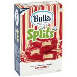 Bulla Splits Raspberry 10 Pack