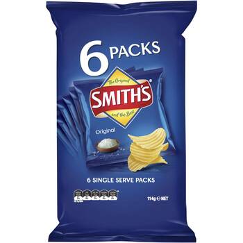 Smith's Multipack Original Crinkle Cut 6pk