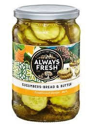 Always Fresh Cucumbers Bread & Butter 700g