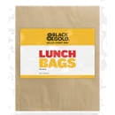 Black & Gold Paper Lunch Bags 100pk
