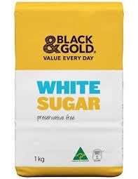 Black & Gold White Sugar 1kg