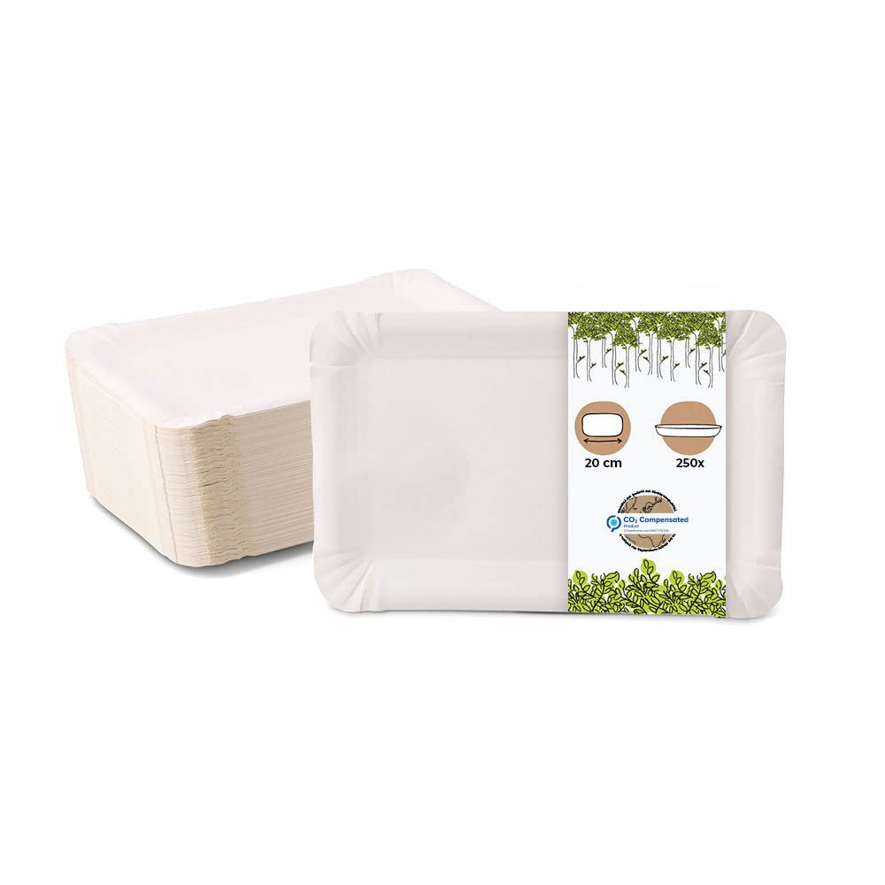 Coated Rectangular Snack Plate 13 x 20 50pk