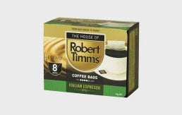 Robert Timms Italian Espresso Coffee Bags 8pk