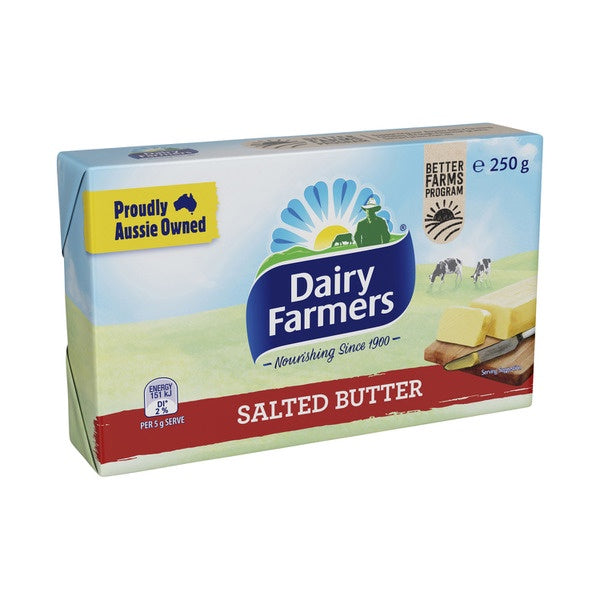 Dairy Farmers Salted Block Butter 250g
