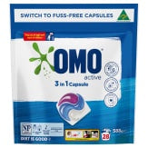Omo Active Laundry Capsules 3 In 1 Capsules 28pk