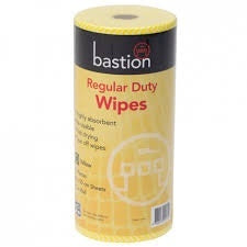 Bastion Regular Duty Wipes Yellow/Blue 45m