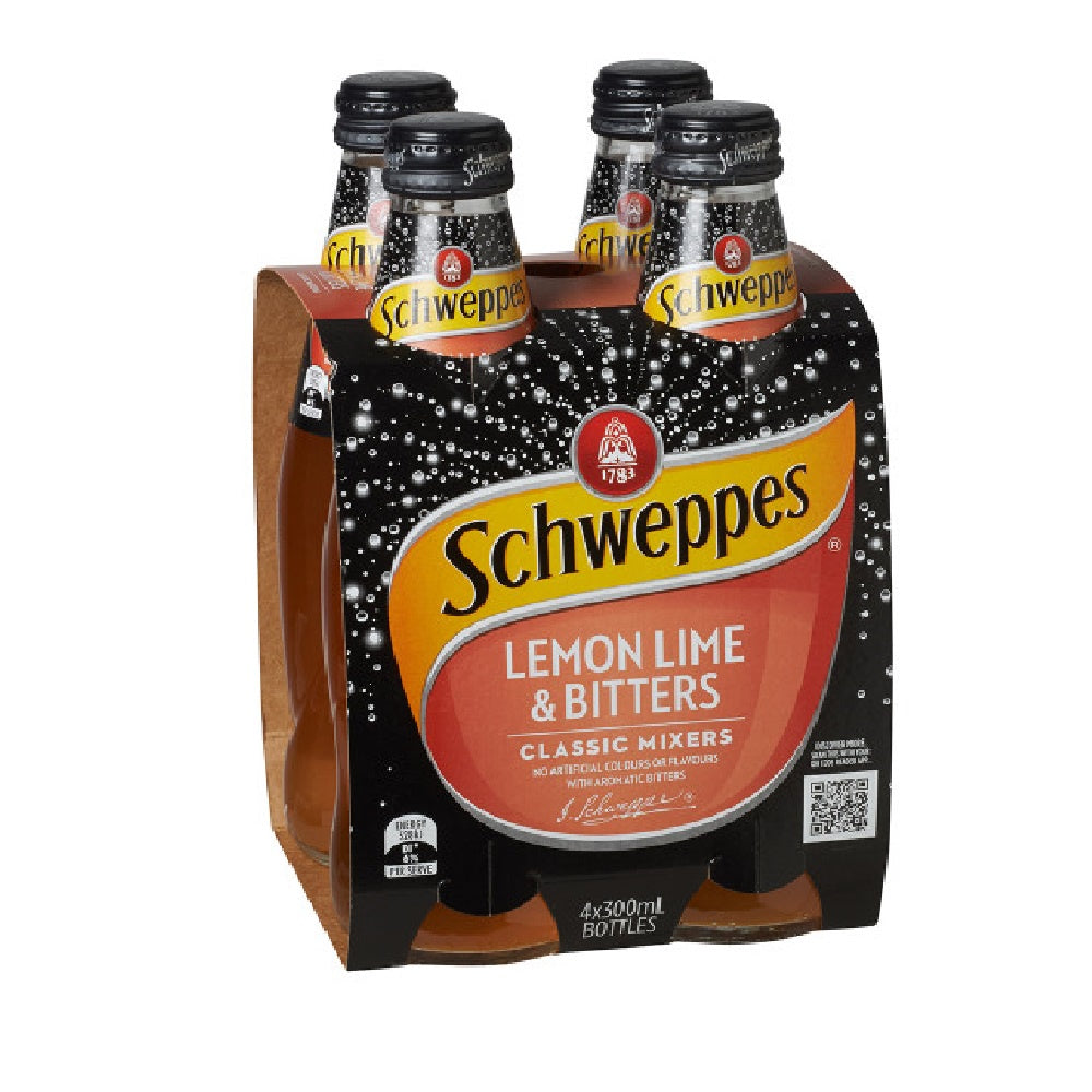Schweppes 4x300ml Lemon Lime & Bitters