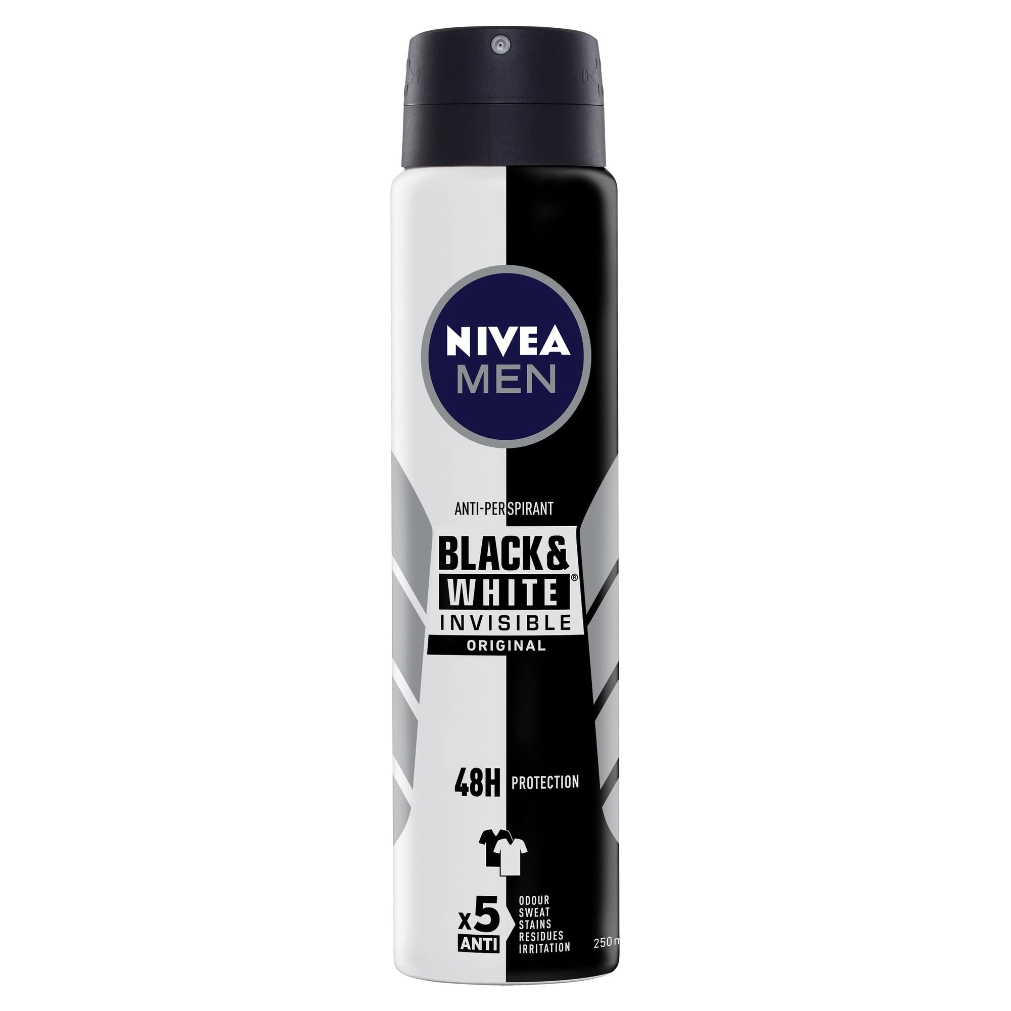 Nivea Men Anti-Perspirant Invisible Black & White Spray Deodorant 250ml