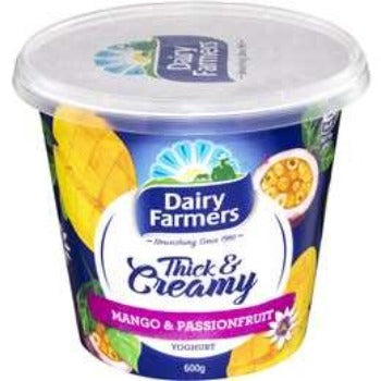 Dairy Farmers Thick & Creamy Mango & Passionfruit Yoghurt 600g