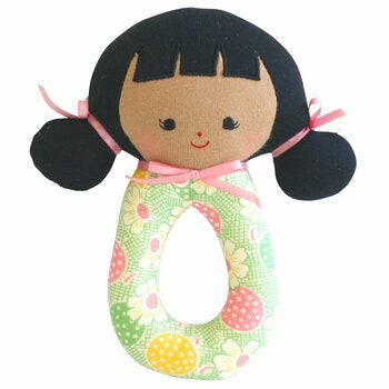 Audrey Grab Rattle -Rose Garden