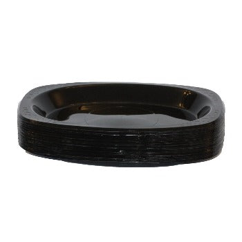 Black Oval Buffet Plate