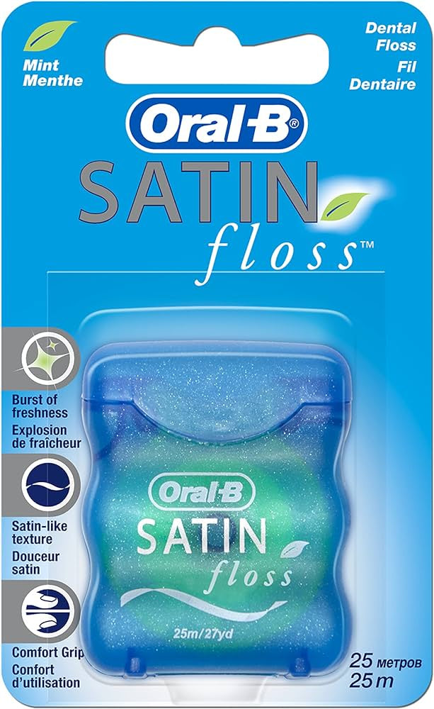 Oral B Satin Tape Dental Floss Mint