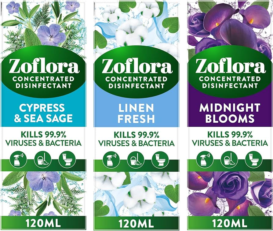 Zoflora Conentrated Multi-purpose Disinfectant 120ml - Assorted Scents