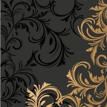 Duni Grace Black 40cm 12pk