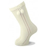Carlomagno 2317 Knee High Pom Pom Sock