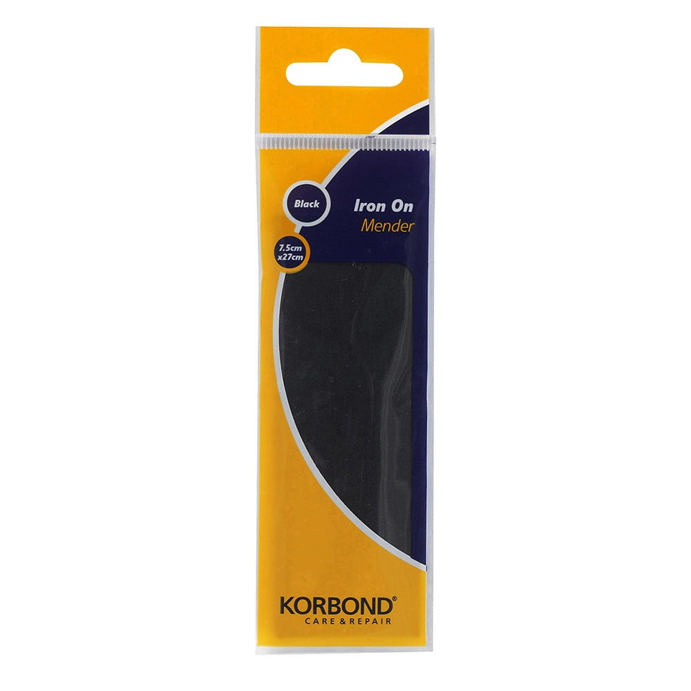 Korbond Iron On Mender Black