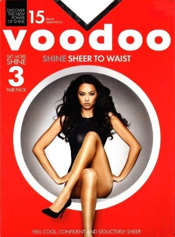 Voodoo Shine Sheer Waist Cele 3 pk