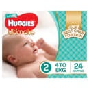 Huggies Infant Nappies Size 2 (4-8kg) 24pk