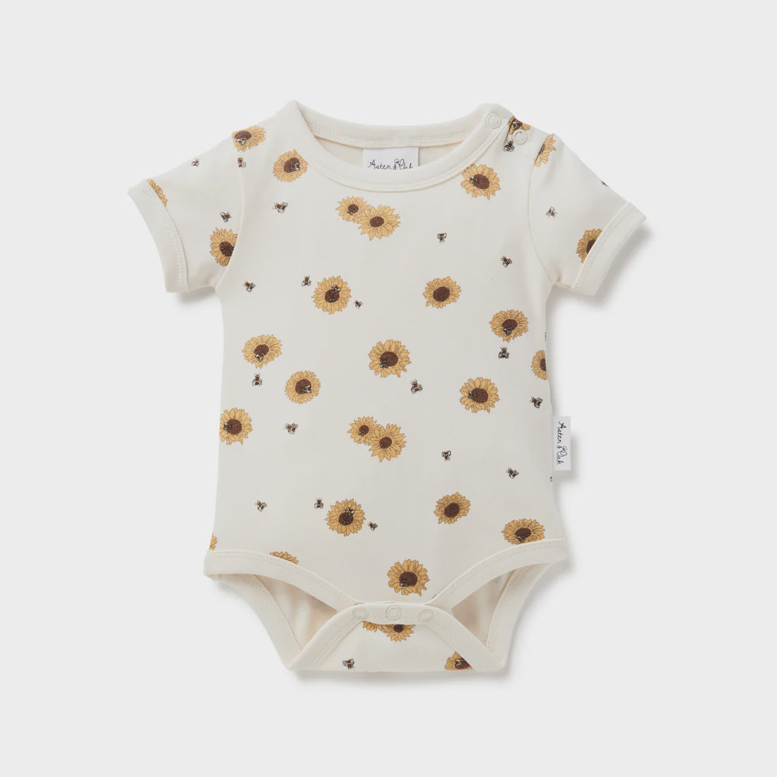 Aster & Oak Sunflower AOP Onesie