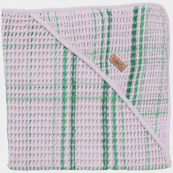 Lilac Moss Waffle Baby Towel