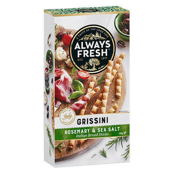Always Fresh Grissini Bread Sticks Rosemary & Sea Salt 125g