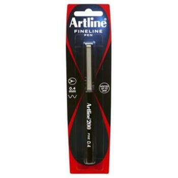 Artline 200 Pen Black Pack 1