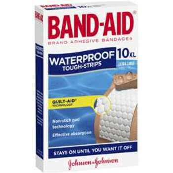 BAND-AID® Brand Tough Strips Waterproof Extra Large 10