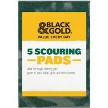 Black & Gold Scourer Pads 5 Pack